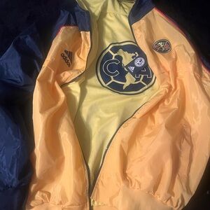 Adidas Gold and Navy Sports Jacket
